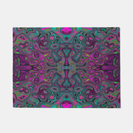 Tapete Abstrato Magenta e azul-lacrimogênio