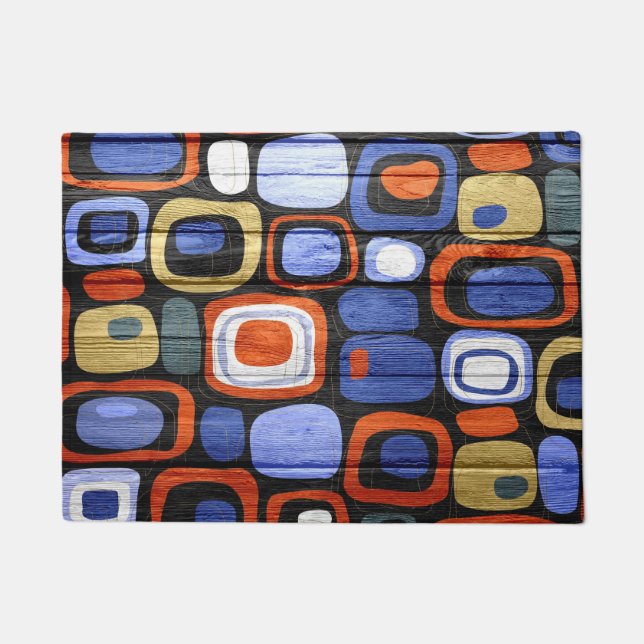 Tapete Abstrato moderno de aspecto da madeira de pastel (Frente)