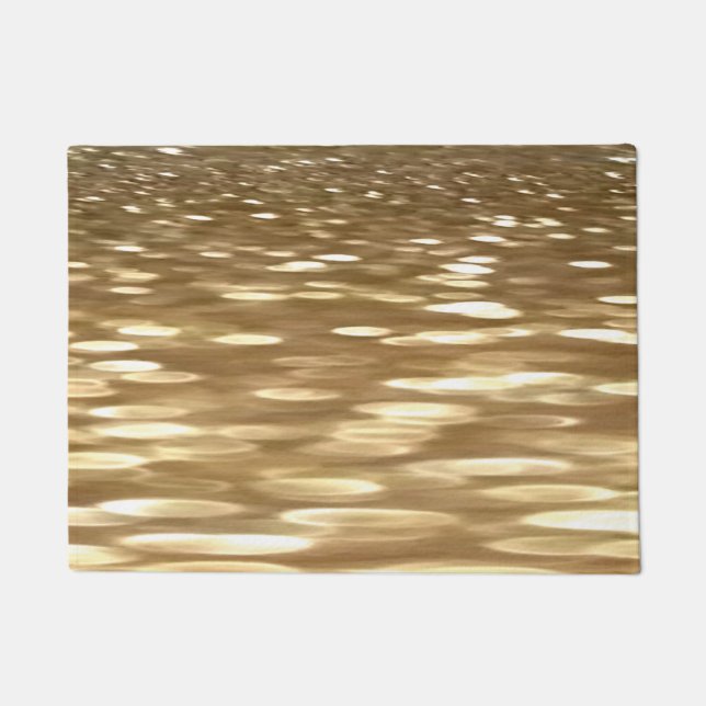 Tapete Abstrato nº 3: Shimmer Dourado (Frente)