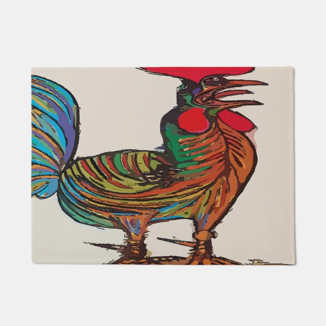 Tapete Abstrato Rooster (Frente)