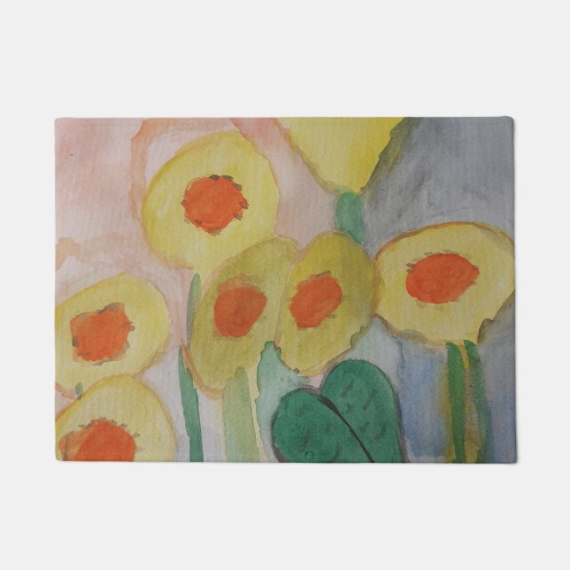 Tapete Abstrato Sunflower Door Mat (Frente)
