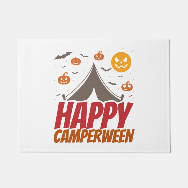 Tapete Acampamento de Halloween ao ar livre (Frente)
