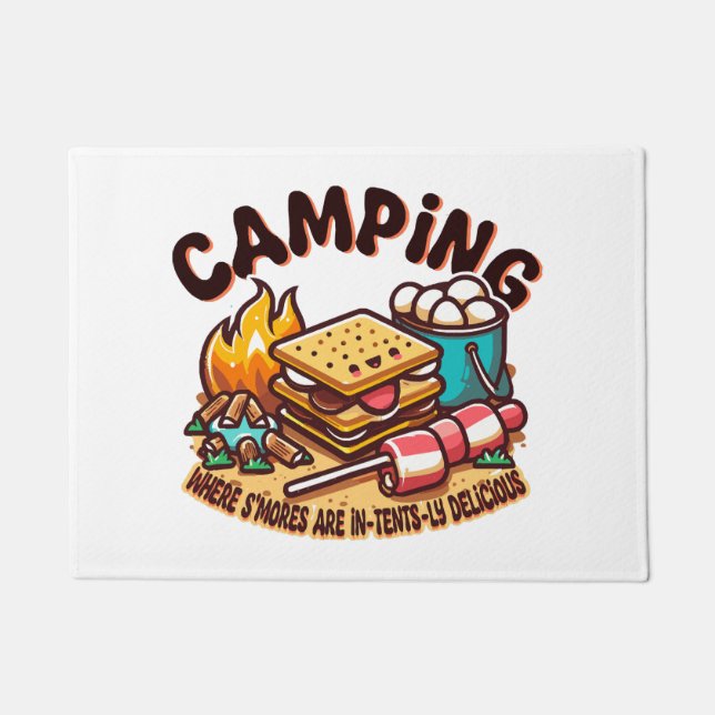Tapete acampamento de smores (Frente)