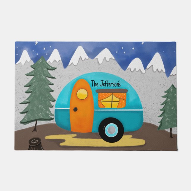 Tapete Acampamento RV Retroativo (Frente)