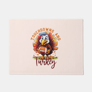 Tapete Ação de Graças de Touchdown e Turquia