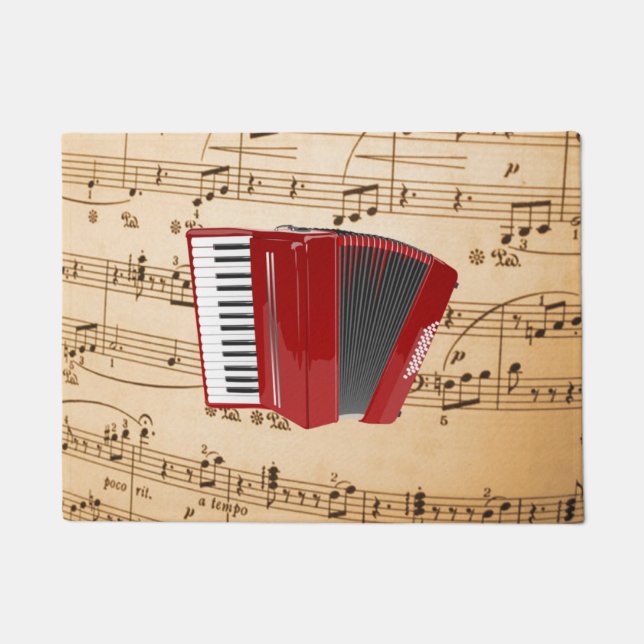 Tapete Accordion Music, design popular (Frente)