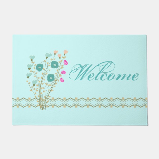 Tapete Acentos Com Artsy Floral (Frente)