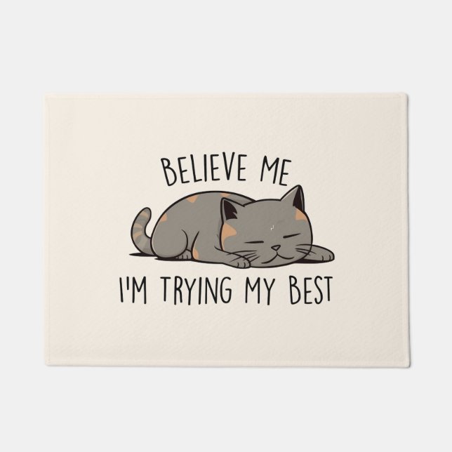 Tapete Acredite em mim, estou tentando o meu melhor - gat (Frente)