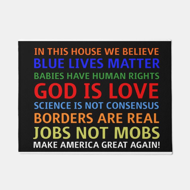 Tapete Acredito na porta da MAGA (Frente)