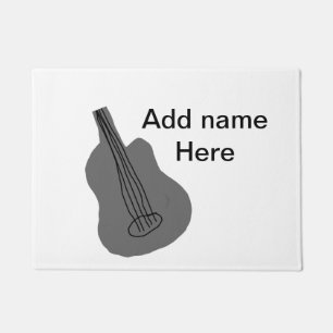 Tapete Adicione o nome do texto guitarra acústica castanh