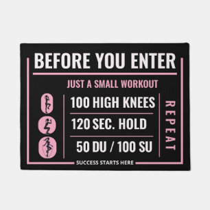 Tapete Adicione um Toque de Fitness à Sua Porta