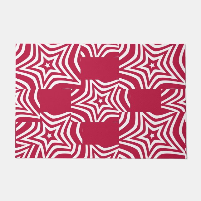 Tapete Adorável Estrela Vermelha Branca (Frente)