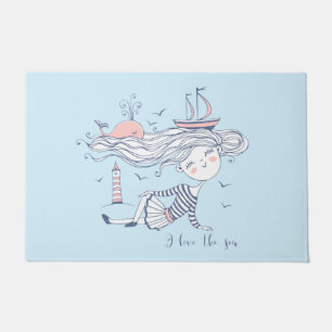 Tapete Adoro o Mar Whimsical Náutico