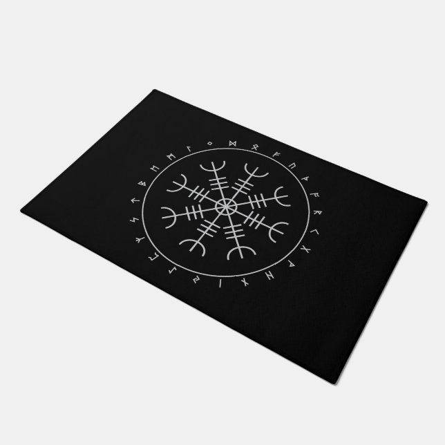 Tapete Aegishjalmr Runes Doormats (Inclinado)