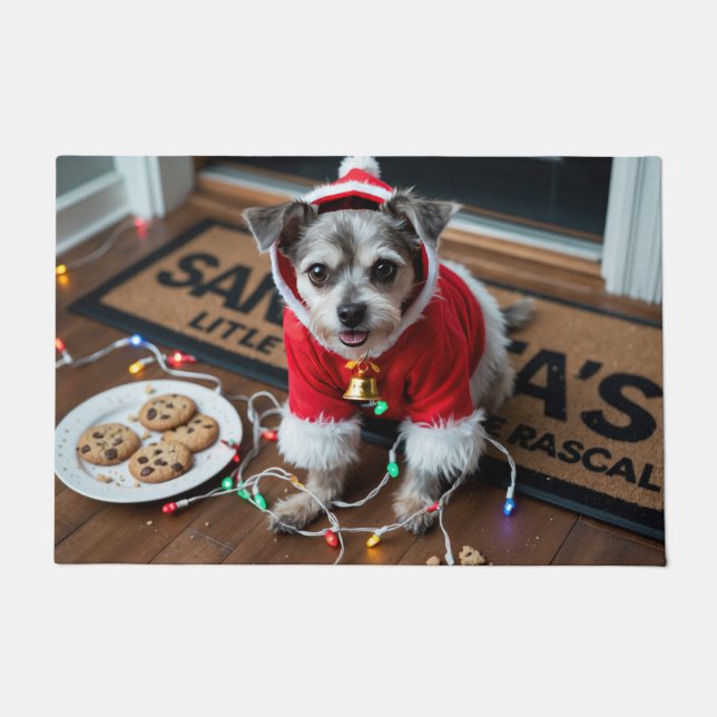 Tapete Affenpinscher Festive Holiday Christmas (Frente)