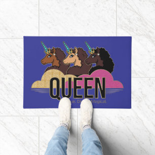 Tapete Afro Unicorn Queen Trio Design