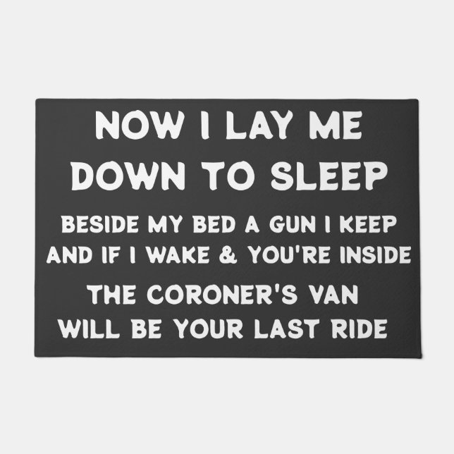 TAPETE AGORA EU ME DEI PARA DORMIR (Frente)