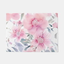 Água-forte Floral Rosa