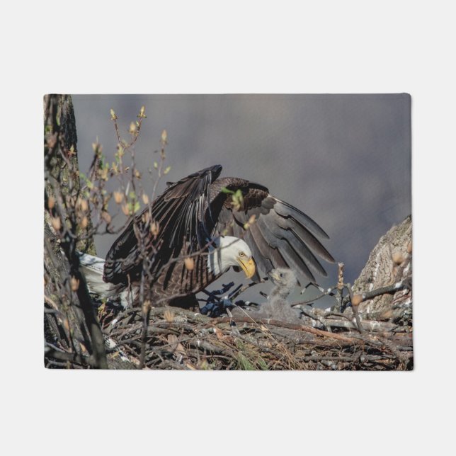 Tapete Águia caida com o bebê (Frente)