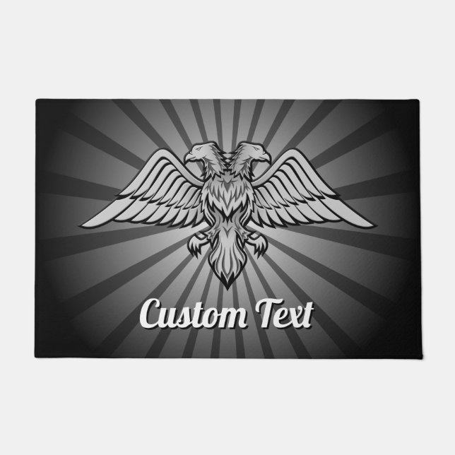 Tapete Águia cinza com duas Cabeças (Frente)