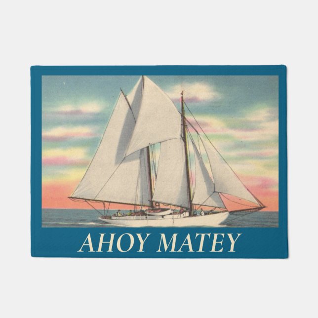 Tapete Ahoy Matey Welcome Door Mat (Frente)