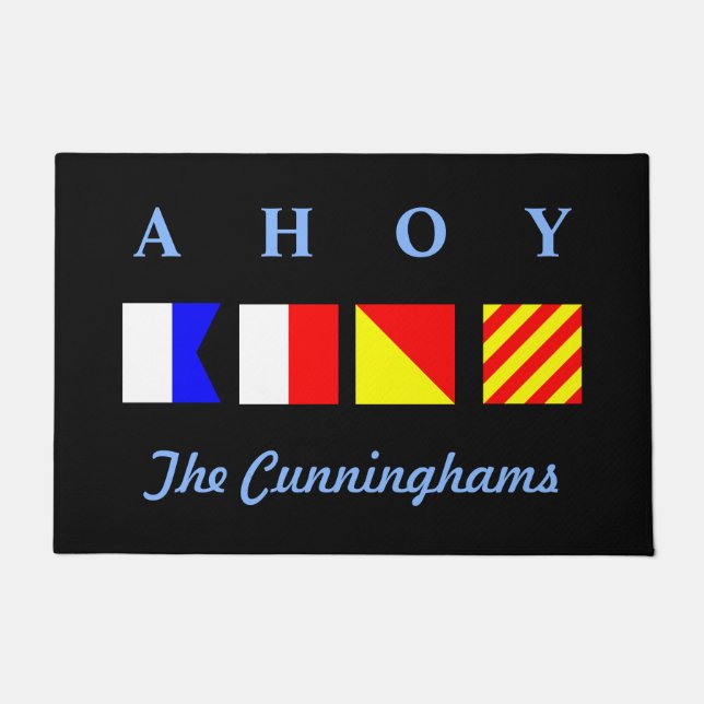 Tapete Ahoy personalizado (Frente)