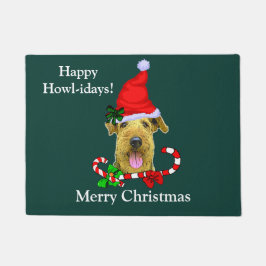 Tapete Airedale Terrier Christmas Door Mat
