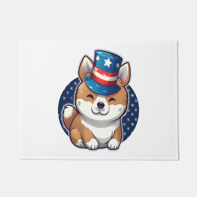 Tapete Akita cão com independência (Frente)