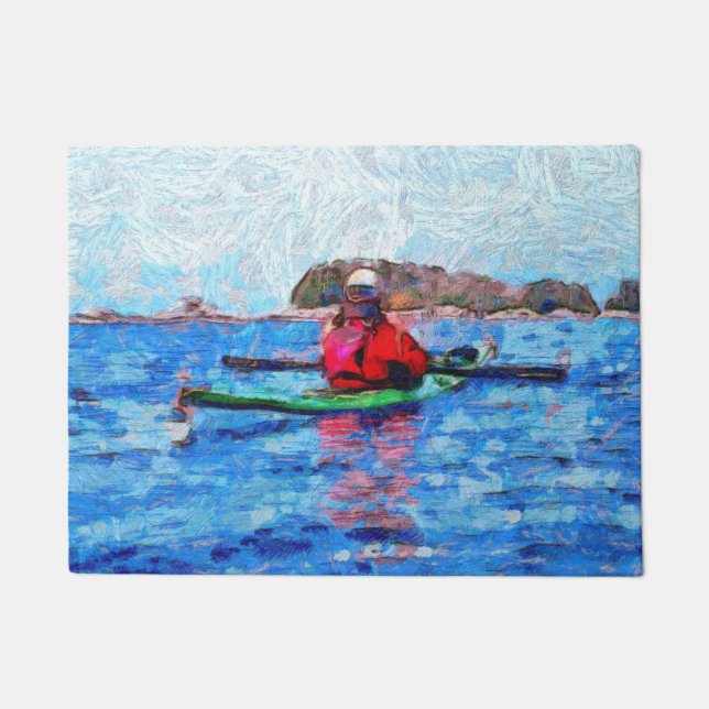Tapete Alaska Baranof Islands Kayaking Painterly (Frente)