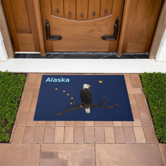 Tapete Alaska Eagle E Flag (Ar livre)