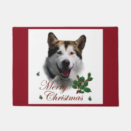 Tapete Alaskan Malamute Natal