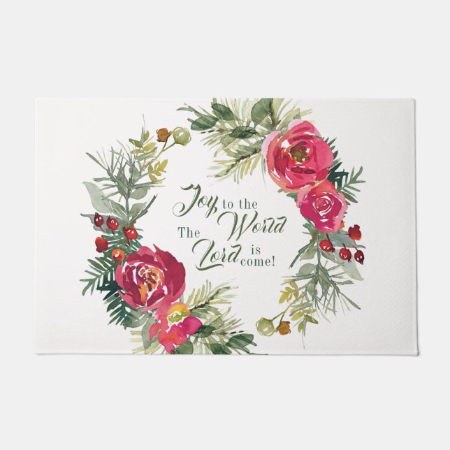 Tapete Alegria ao mundo O Senhor vem, Natal (Frente)