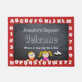 Tapete Alfabeto Personalizado Daycare Bem-vindo