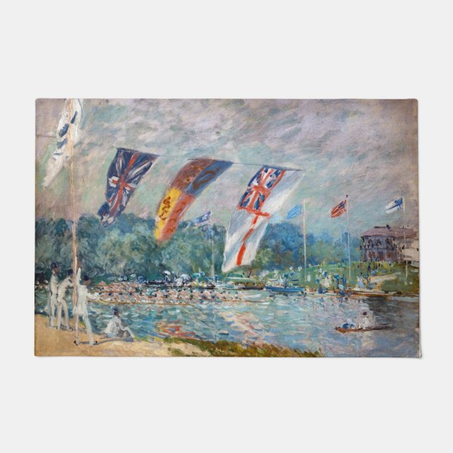 Tapete Alfred Sisley - Regatta em Molesey (Frente)