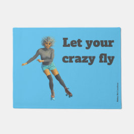 Tapete Alienígena Roller Skater Fantasy Art Door Mat