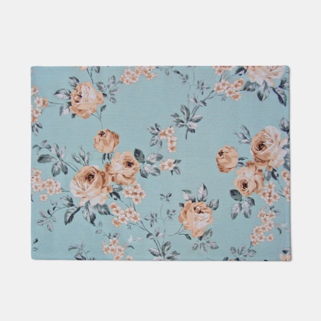 Tapete Alinhamento de Flores - Porta Mat 18" x 24" (Frente)