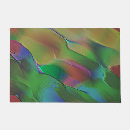 Tapete Alivios com predominância de verde e amarelo