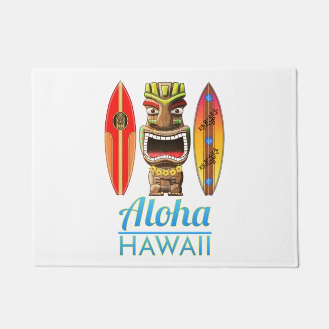 Tapete Aloha Hawaii Havaii Surfing Tiki (Frente)