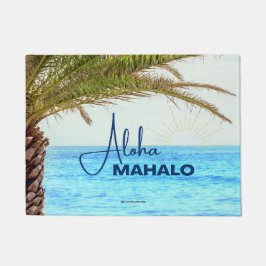 TAPETE ALOHA MAHALO - PORTÁRIA TROPICAL HAWAII - PORTA PO