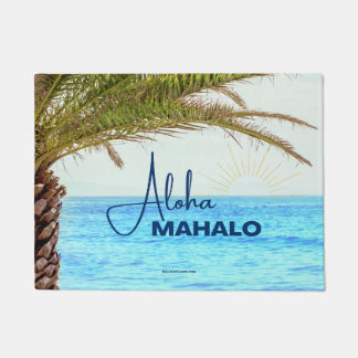 TAPETE ALOHA MAHALO - PORTÁRIA TROPICAL HAWAII - PORTA PO