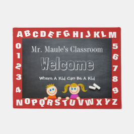 Tapete Alphabet personalizado da sala de aula