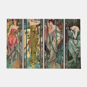 Tapete Alphonse Mucha art, art nouveau, vintage, females,