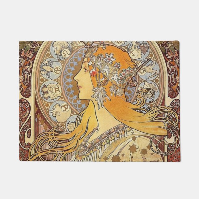 Tapete Alphonse Mucha Zodiac (Frente)