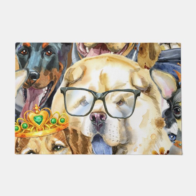 Tapete Amantes de os animais Pets de Padrões (Frente)