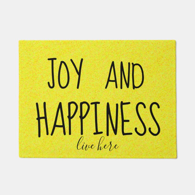 Tapete Amarelo lindo vivo da ALEGRIA e da FELICIDADE aqui (Frente)