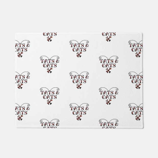 Tapete Ame Tats & Cats Tattoo Style Hearmat (Frente)