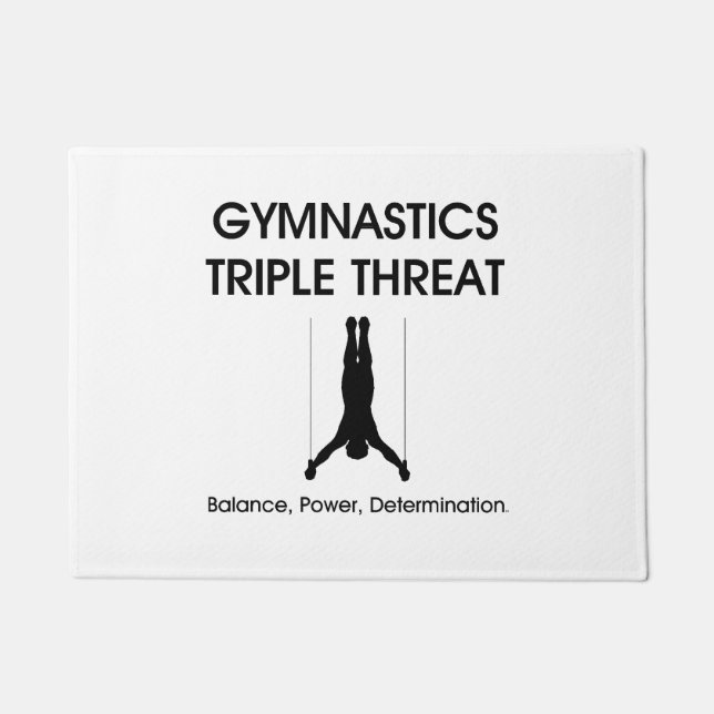 Tapete Ameaça SUPERIOR triplicar-se da ginástica (Frente)