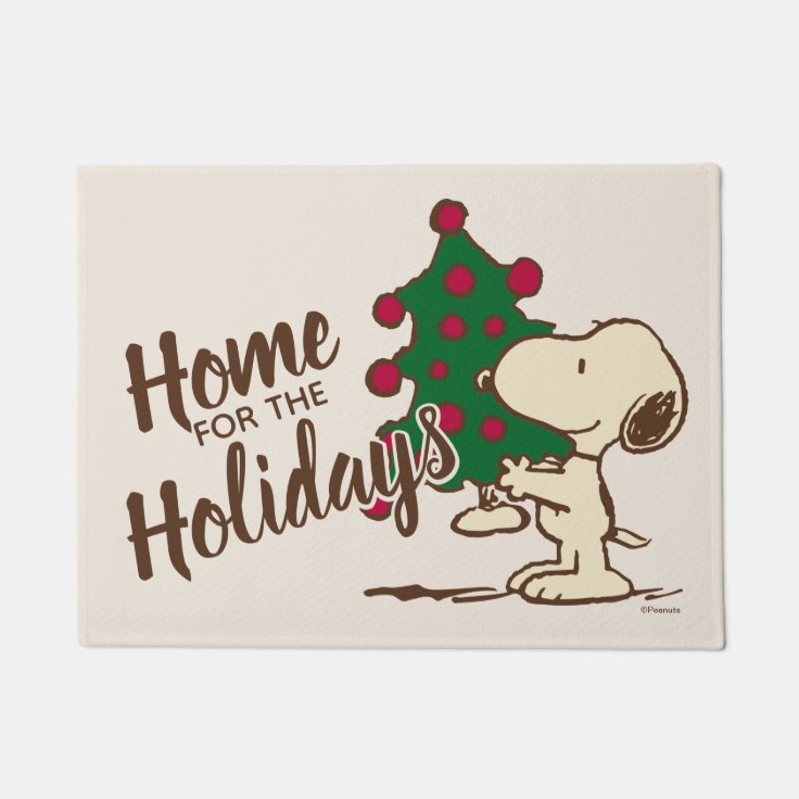 Tapete Amendoins| Árvore de Natal Snoopy Tapete Amendoins| Árvore de Natal Snoopy
