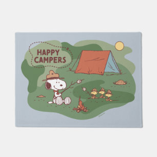 Tapete Amendoins Campos Snoopy & Woodstock Happy