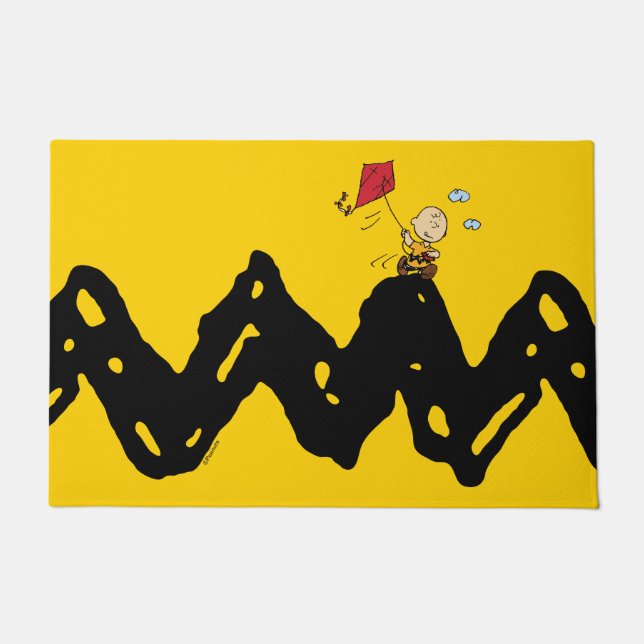 Tapete Amendoins | Charlie Brown Flying Kite (Frente)